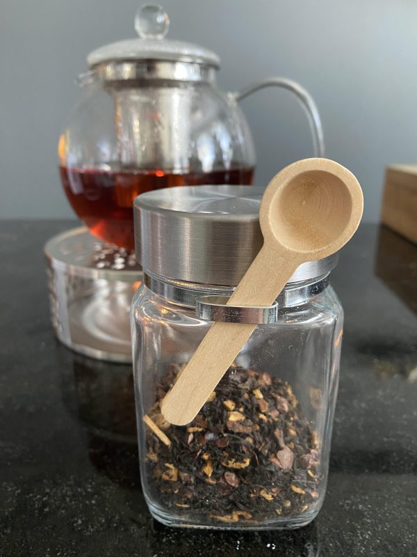 Theepotjes glas met lepel - Afbeelding 4
