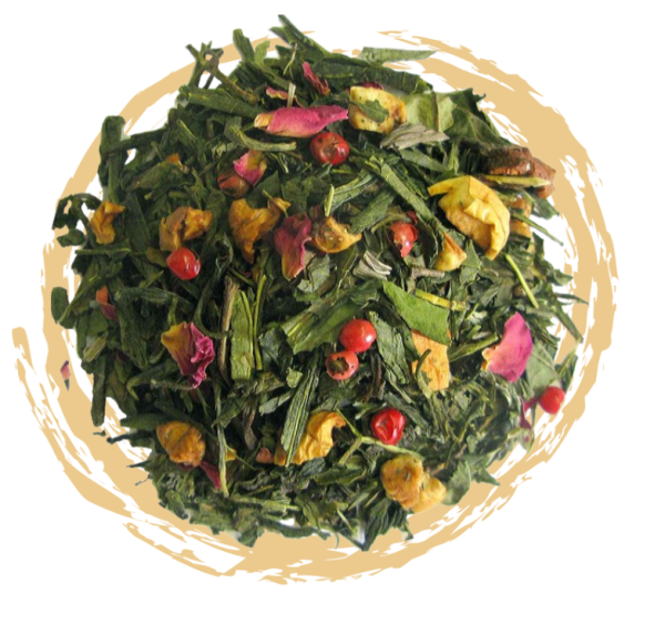 Kersen marsepein - groene thee